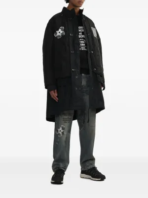 YOHJI YAMAMOTO POUR HOMME - Herren Feldparka mit Schale/Futter Kleidung_yohji-yamamoto