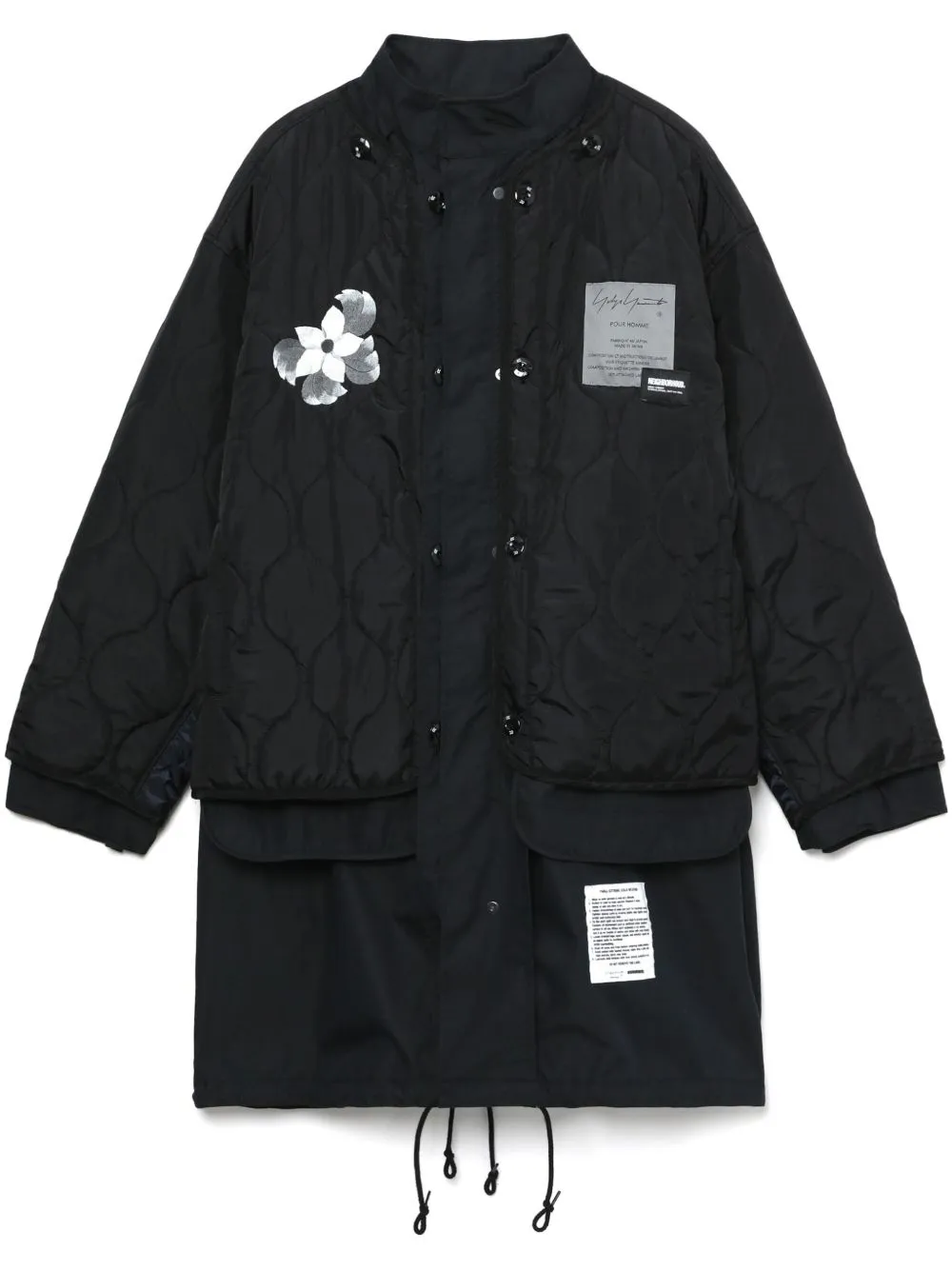 YOHJI YAMAMOTO POUR HOMME - Herren Feldparka mit Schale/Futter Kleidung_yohji-yamamoto