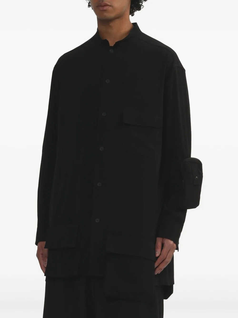 YOHJI YAMAMOTO POUR HOMME - Herren Stehkragenmantel Bekleidung_yohji-yamamoto