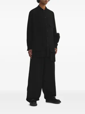 YOHJI YAMAMOTO POUR HOMME - Herren Stehkragenmantel Bekleidung_yohji-yamamoto
