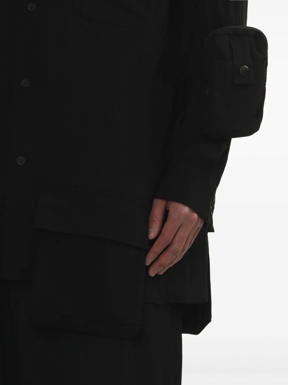 YOHJI YAMAMOTO POUR HOMME - Herren Stehkragenmantel Bekleidung_yohji-yamamoto