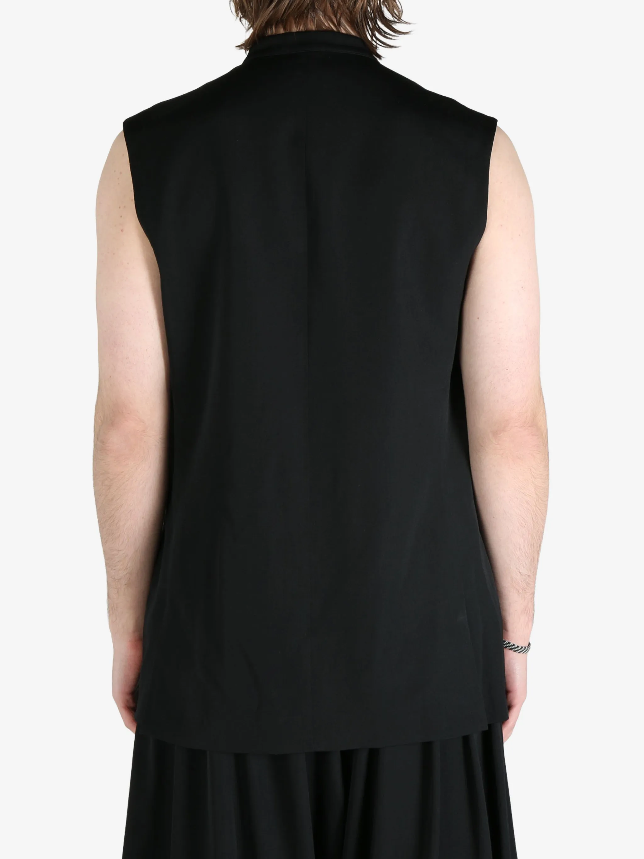 YOHJI YAMAMOTO POUR HOMME - Herren Stehkragen-Weste Kleidung_yohji-yamamoto