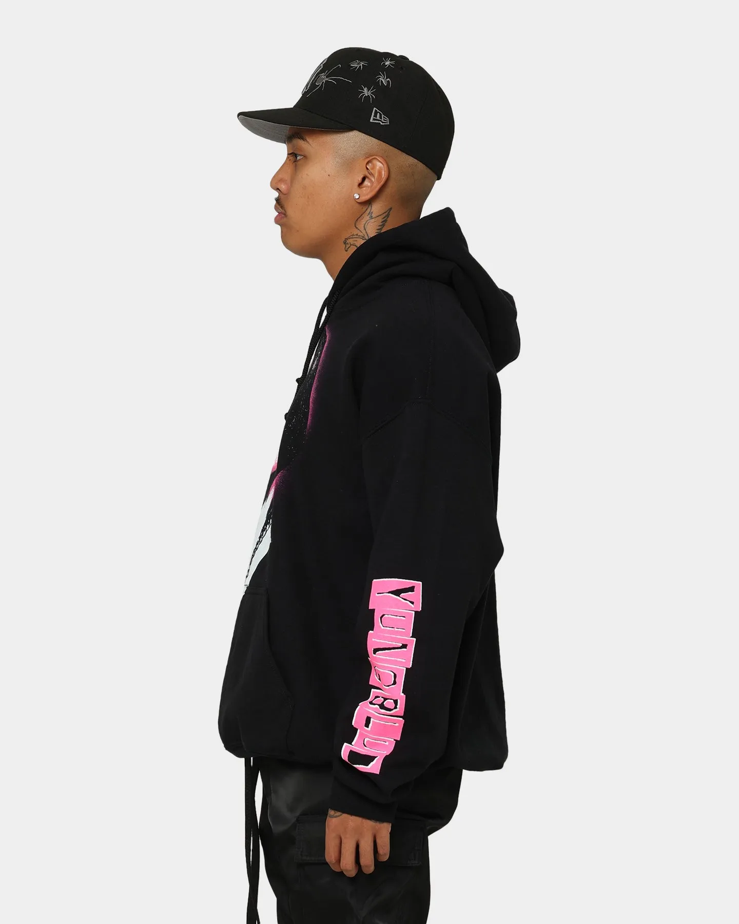 YUNGBLUD Icons Gesichts Kapuzenpullover Schwarz