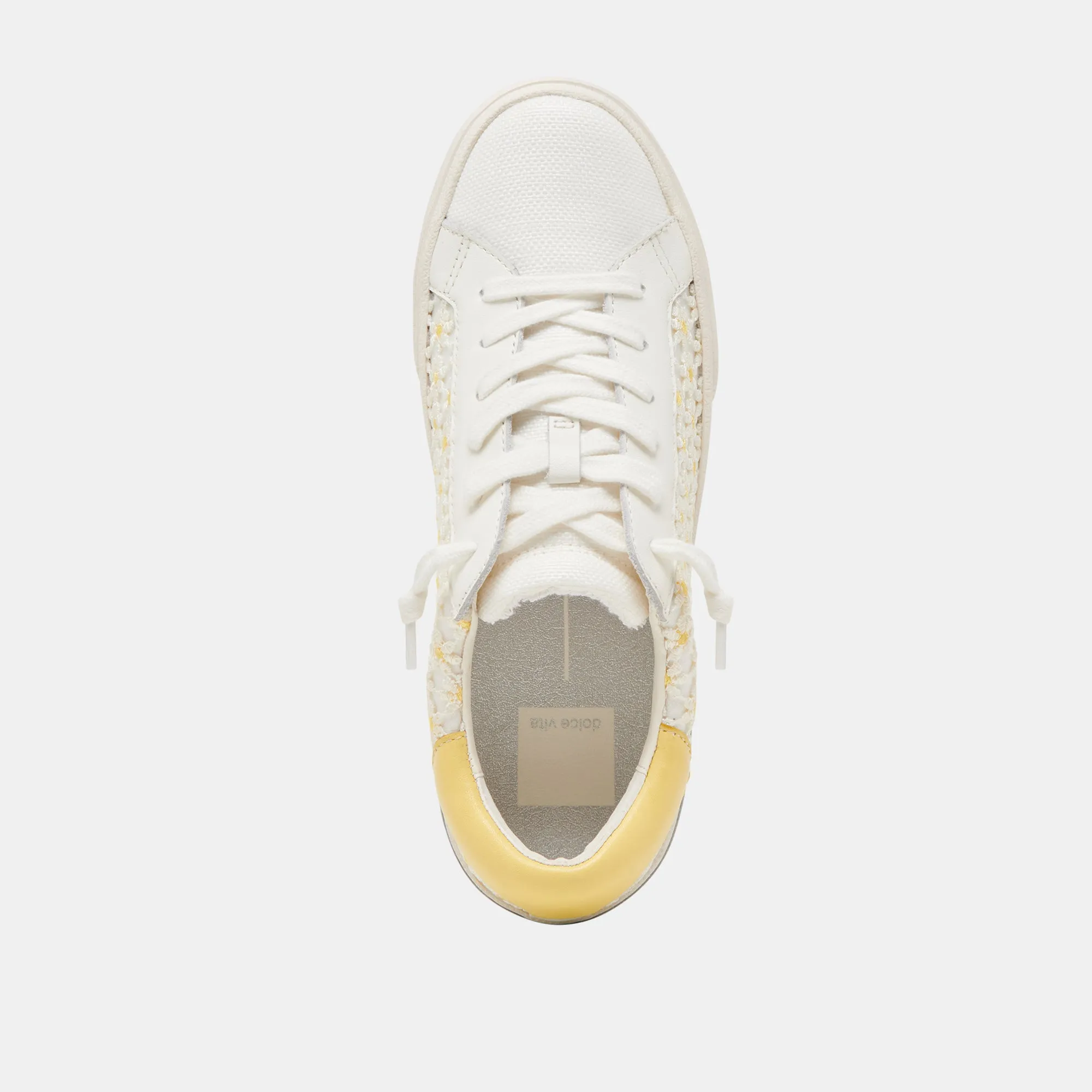 ZINA FLORAL SNEAKERS WEIß GELB BLUMENMUSTER MESH