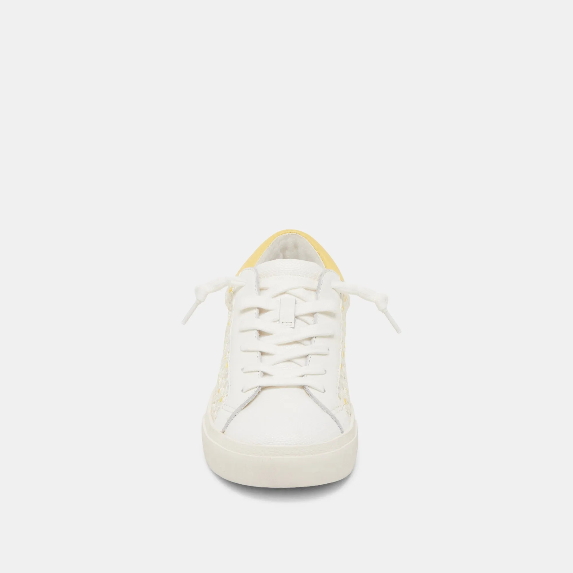 ZINA FLORAL SNEAKERS WEIß GELB BLUMENMUSTER MESH