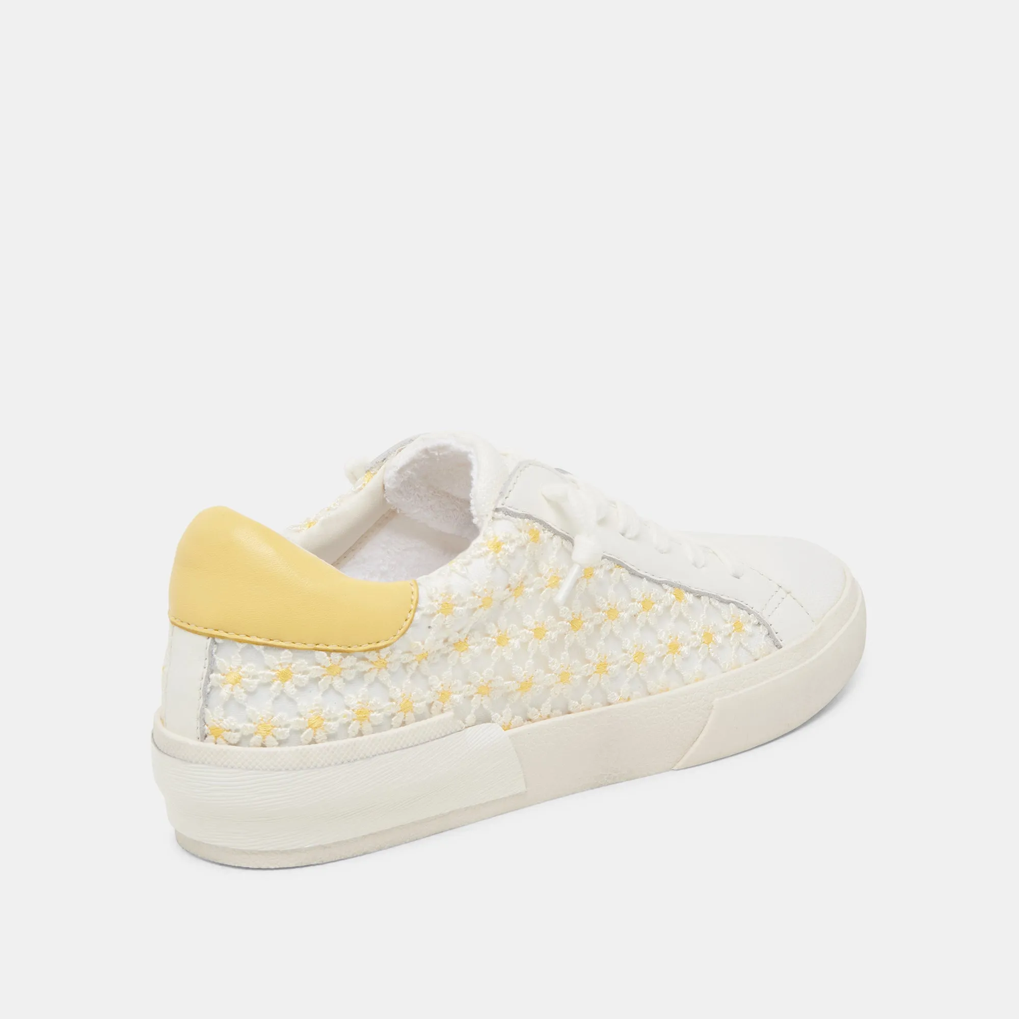 ZINA FLORAL SNEAKERS WEIß GELB BLUMENMUSTER MESH