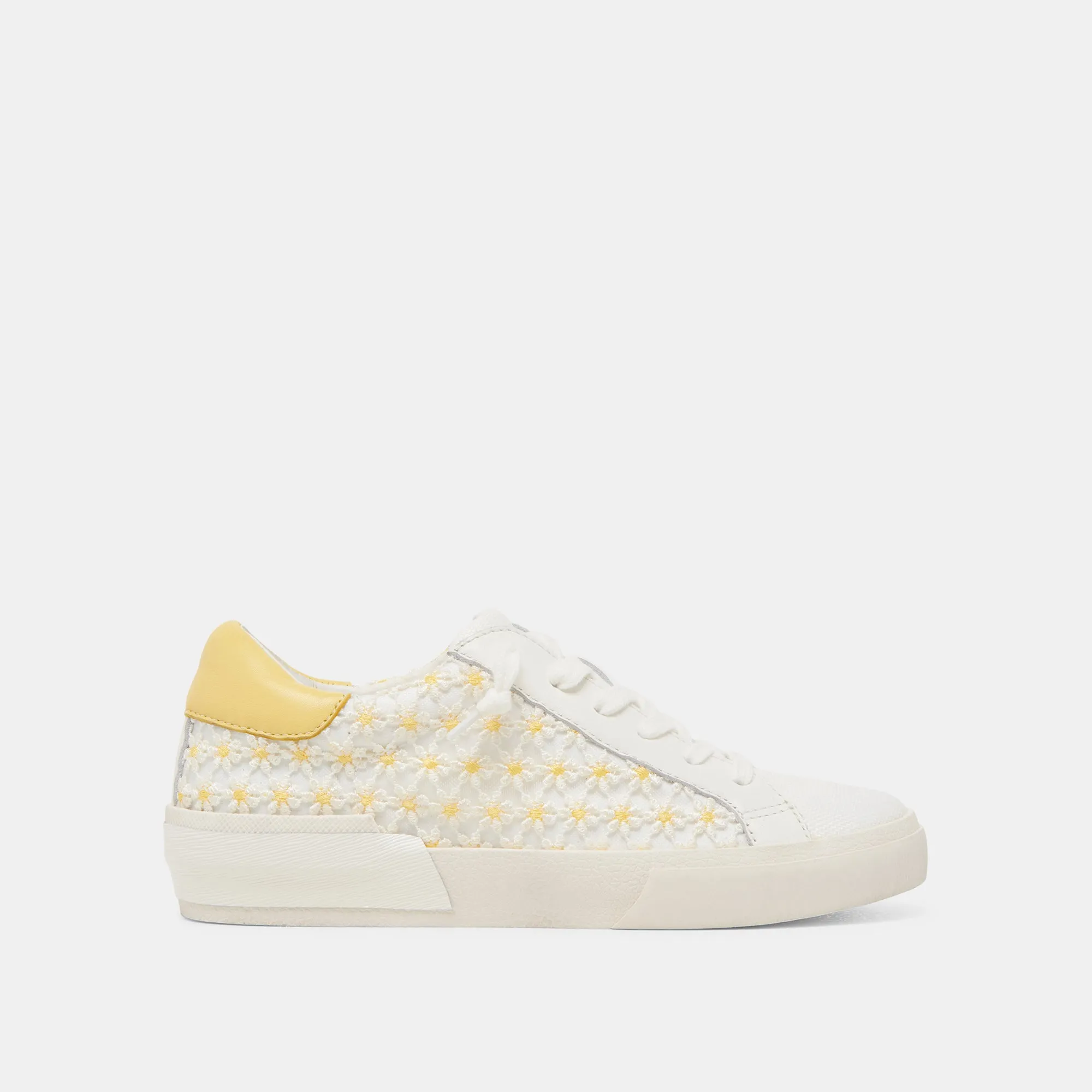 ZINA FLORAL SNEAKERS WEIß GELB BLUMENMUSTER MESH