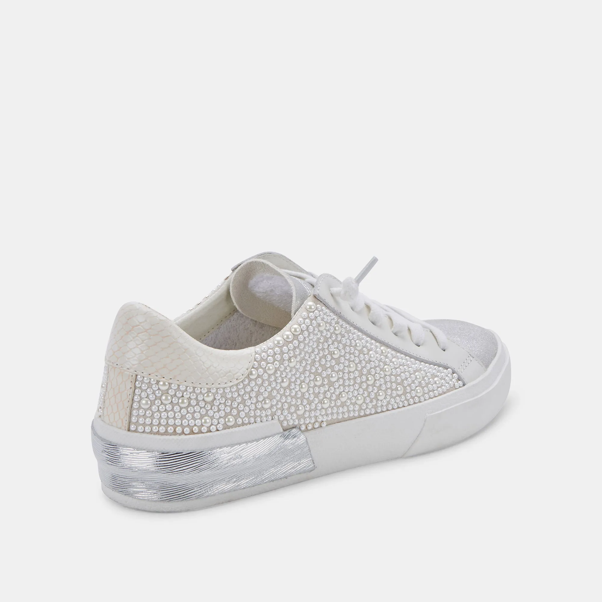 ZINA PEARL WEITE SNEAKERS VANILLE PERLEN