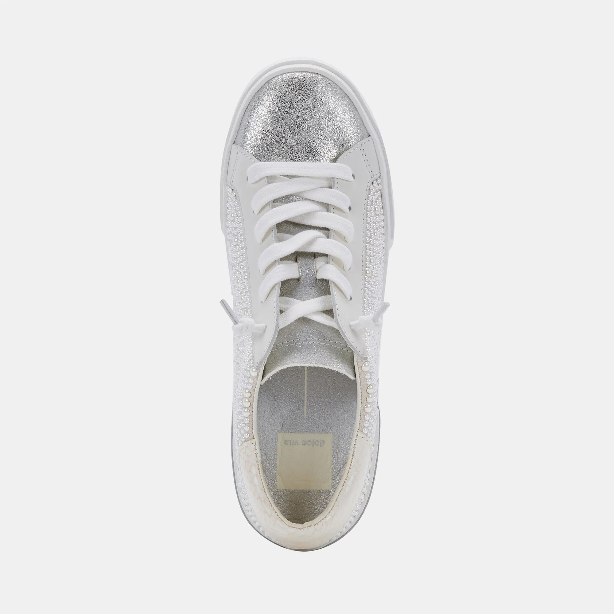 ZINA PEARL WEITE SNEAKERS VANILLE PERLEN