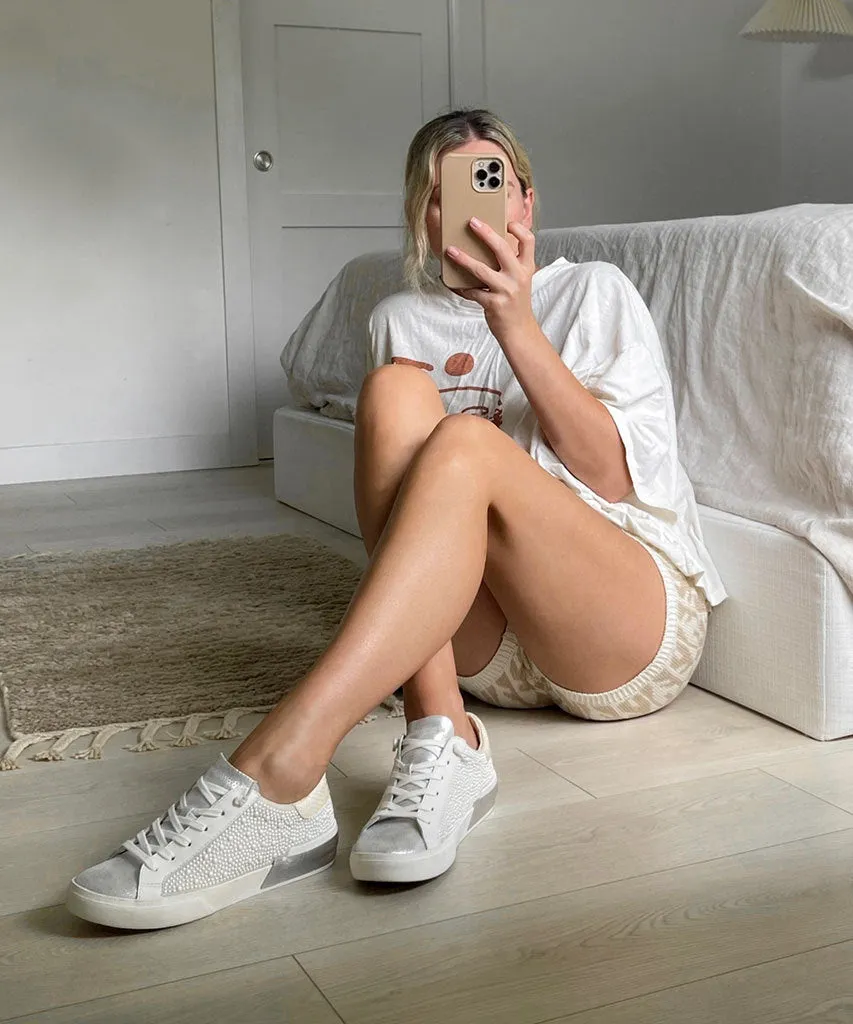 ZINA PEARL WEITE SNEAKERS VANILLE PERLEN