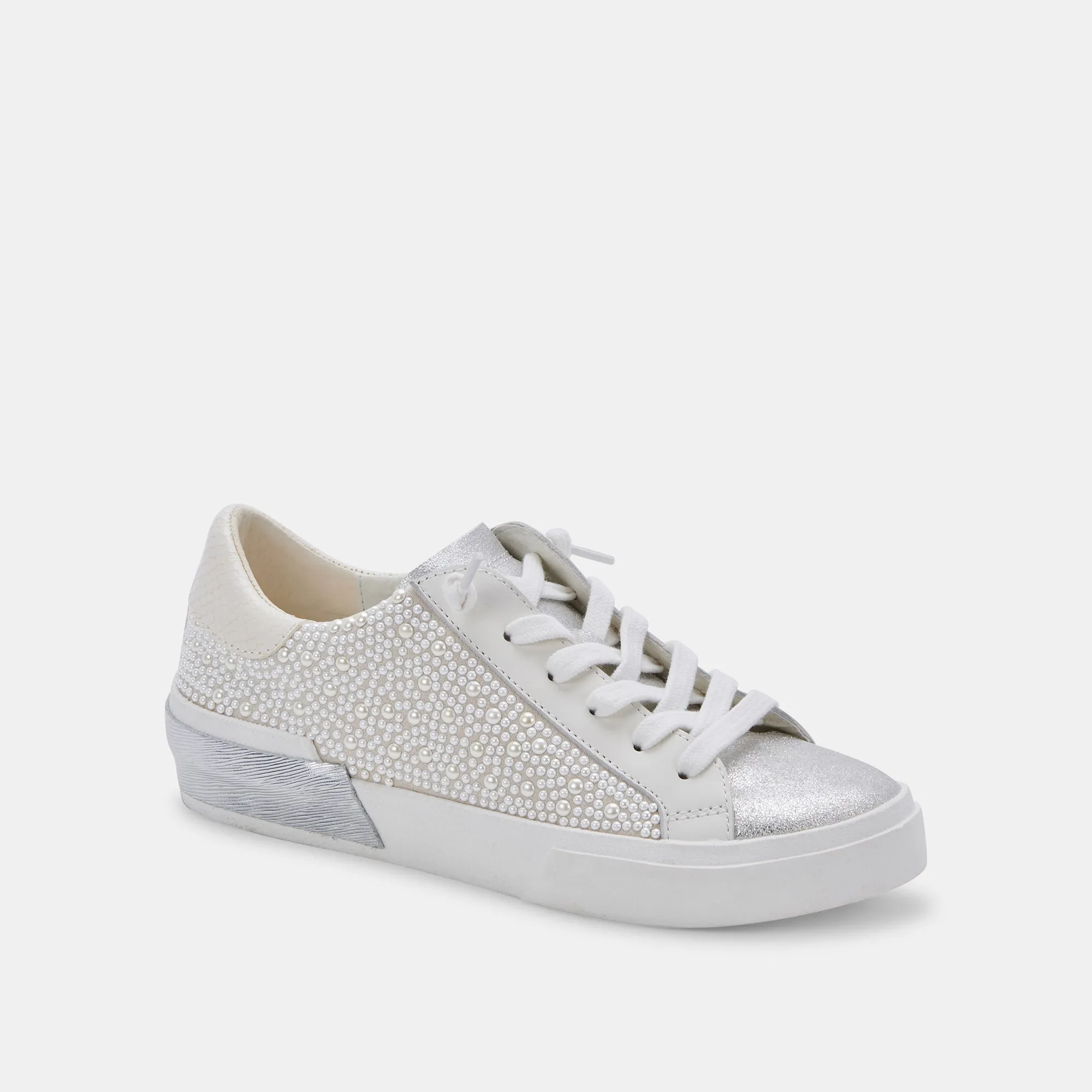 ZINA PEARL WEITE SNEAKERS VANILLE PERLEN