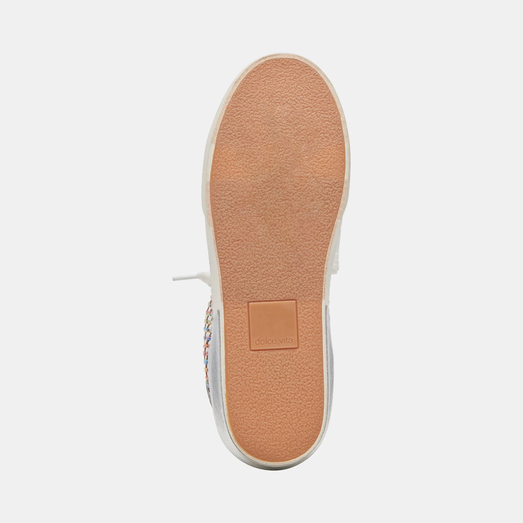ZINA PRIDE SNEAKERS WEIß MULTI RAFFIA
