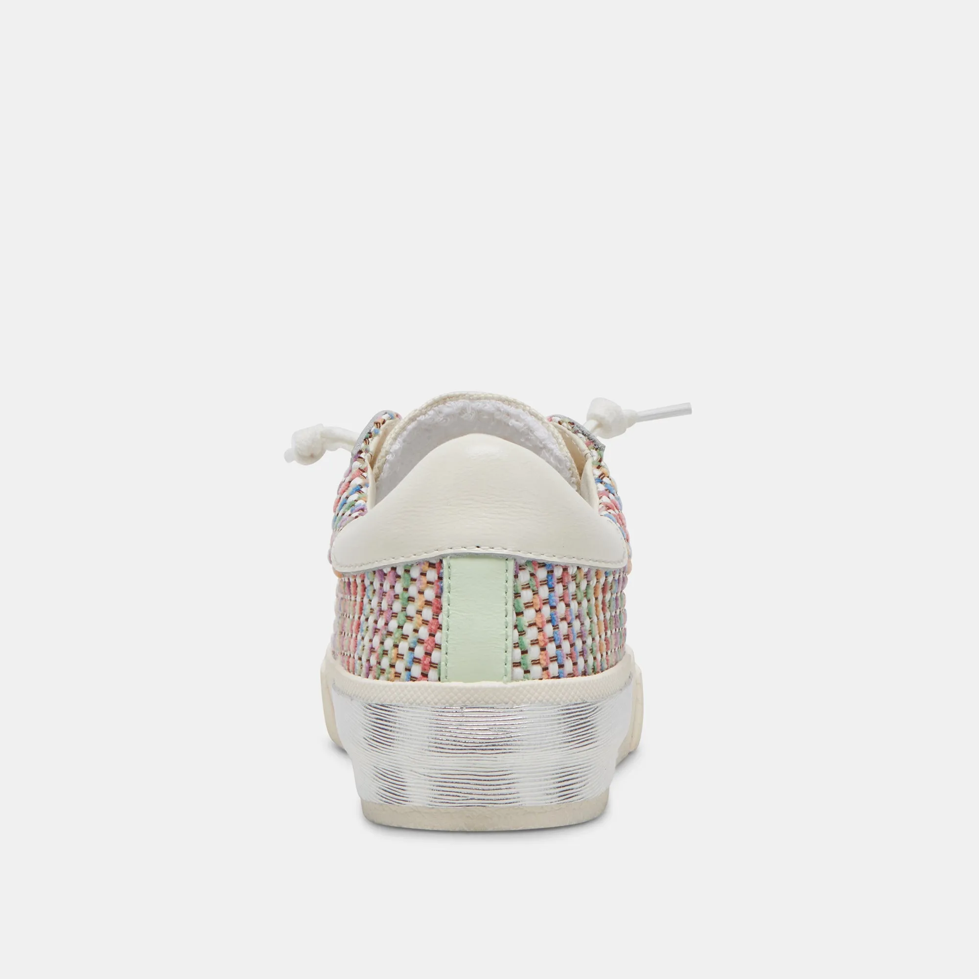 ZINA PRIDE SNEAKERS WEIß MULTI RAFFIA