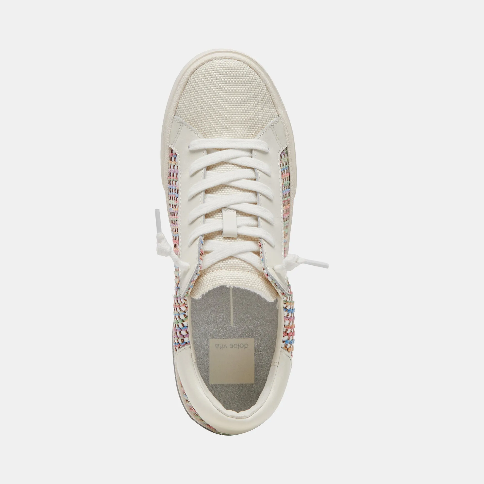 ZINA PRIDE SNEAKERS WEIß MULTI RAFFIA