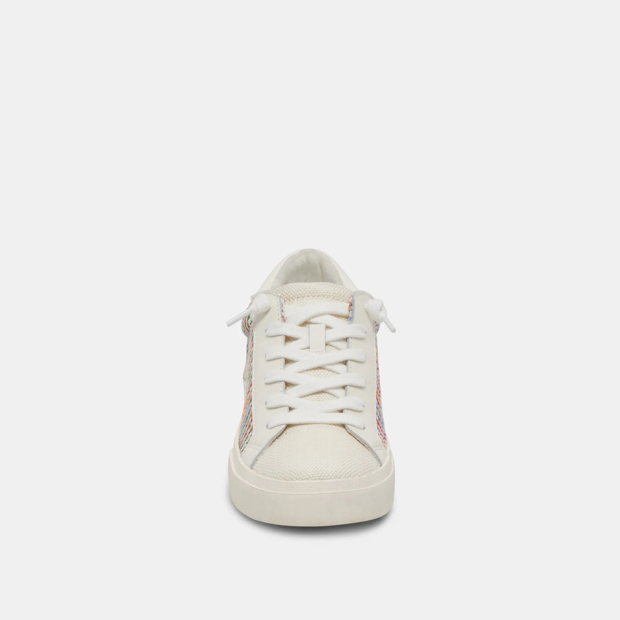ZINA PRIDE SNEAKERS WEIß MULTI RAFFIA