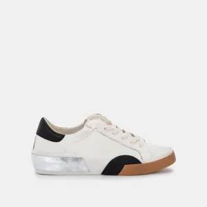 ZINA WEITE SNEAKER WEIß SCHWARZ LEDER