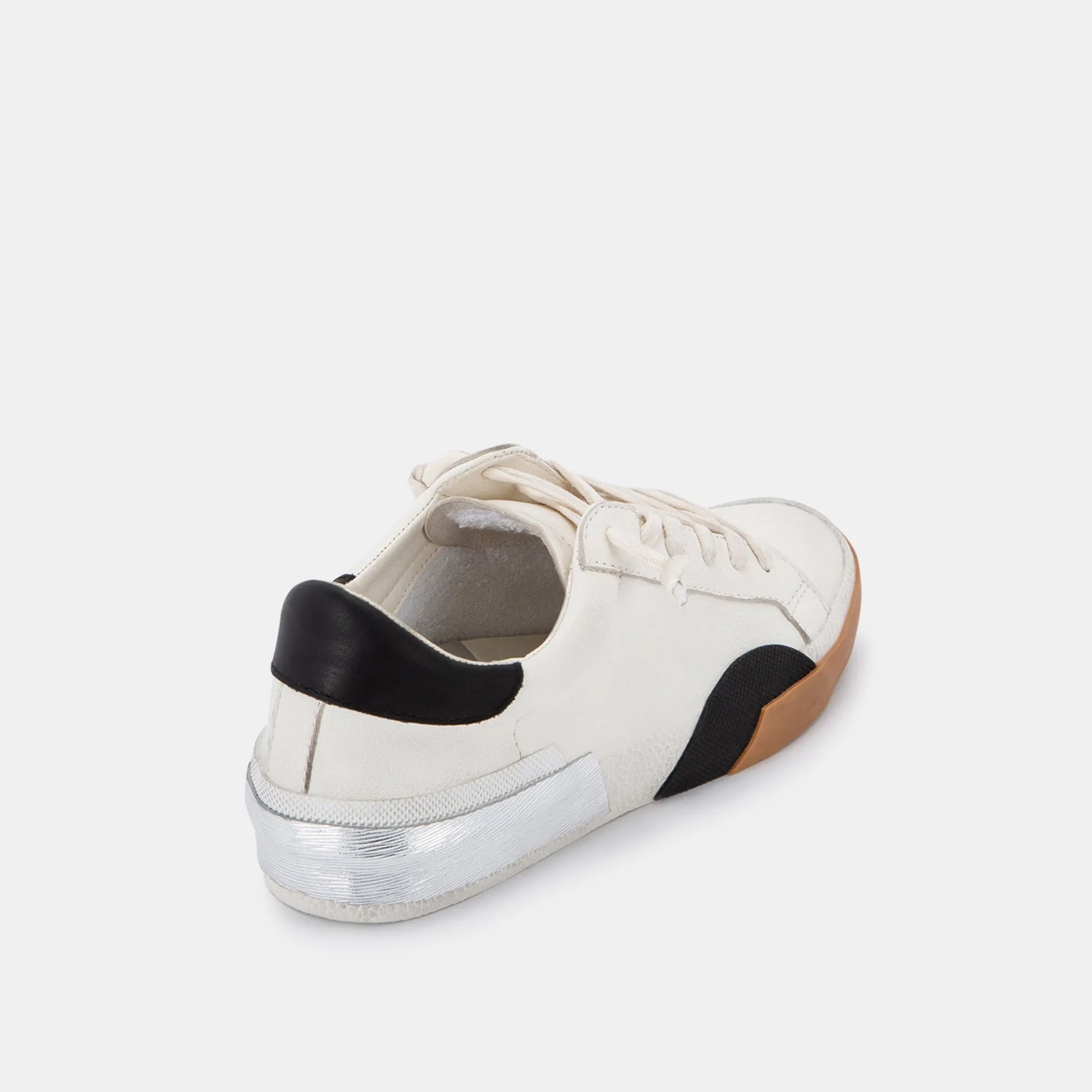 ZINA WEITE SNEAKER WEIß SCHWARZ LEDER